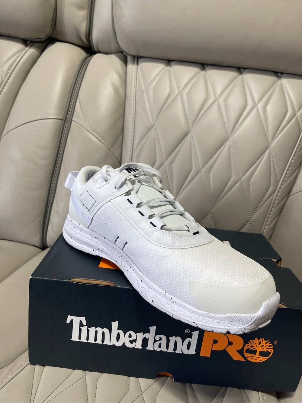 Timberland PRO White Low-Top Work Sneaker - Picture 4 of 9